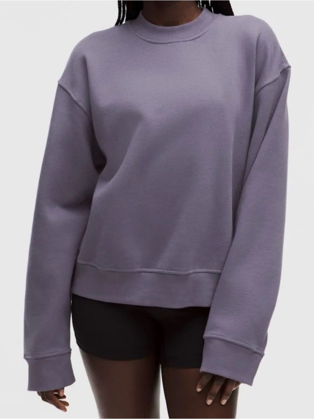 NWT women’s XL Steady State Oversized Crew grape mist $118 SOLDOUT COLOR/SIZE